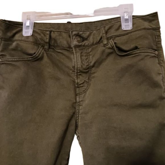 Buffalo David Bitton Faith Mid Rise Olive Green Skinny Jeans - Picture 3 of 9